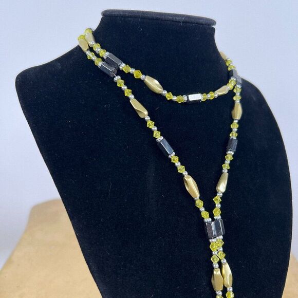 Green Floral Magnetic Waist Beads - Bohemian Fairycore Earthy Belly Waist Chain - Picture 3 of 4